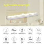 0.8W 10 LED Luce bianca calda Schermo stretto Sensore di luce intelligente per il corpo umano Luce per armadio a LED per corridoio, Versione di ricarica USB, 0.8W 10 LEDs Warm White