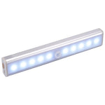 1.8W 10 LED Luce bianca Ampio schermo Sensore intelligente del corpo umano Luce LED per armadietto del corridoio, Versione a batteria, 1.8W 10 LEDs White (Battery Version)