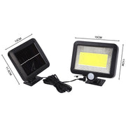 Lampada da parete solare con sensore corpo umano IP65