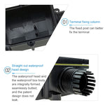 Scatola di giunzione impermeabile IP68 con terminale, 3 in 1