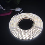 Striscia LED SMD 2835 1200 LED da 10 m, CA 220 V-240 V, spina europea, 10m