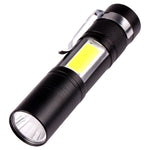 Torcia tascabile Luce forte 3 modalità Ricaricabile tramite USB, 9