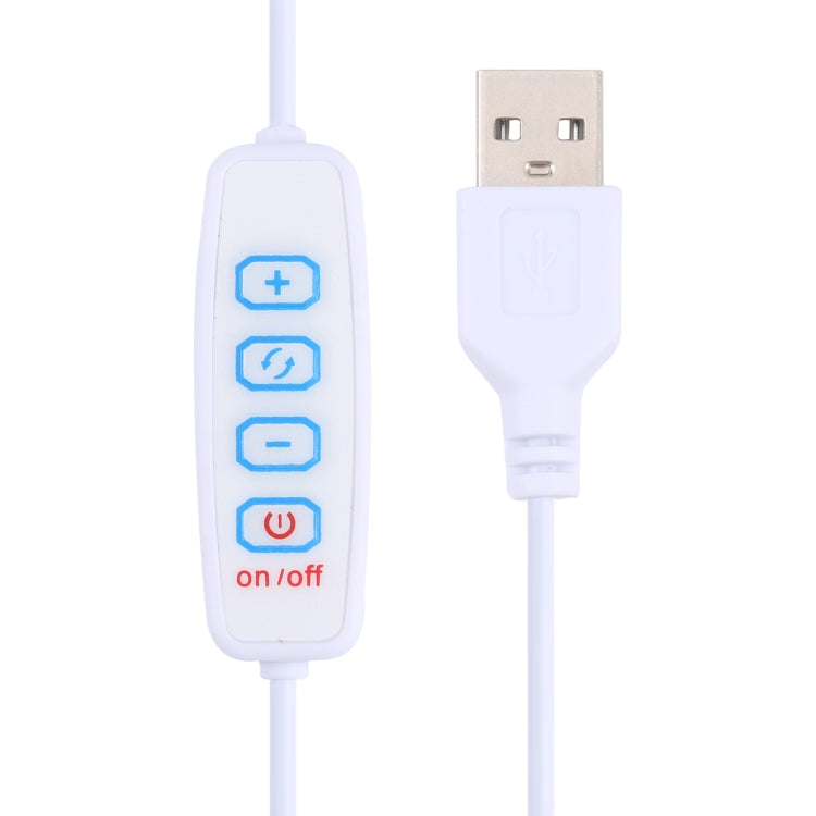 Tubo luminoso a LED con regolazione continua a tre colori USB multifunzionale da 30 cm e 36 LED, DC 5 V, 30cm