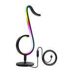 Lampada da scrivania domestica RGB a colori illusori con nota musicale