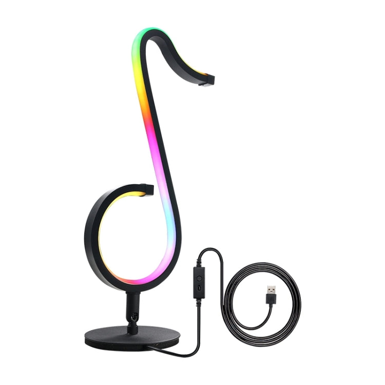 Lampada da scrivania domestica RGB a colori illusori con nota musicale