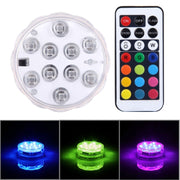 Cilindro luminoso a 10 LED telecomandato 24-30 piedi