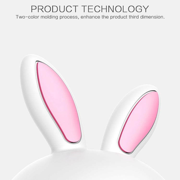 Luce notturna decorativa a LED 3D Happy Rabbit Creative Touch, versione con ricarica USB