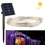 Stringa luminosa 20m 200 LED pannello solare DC 5V