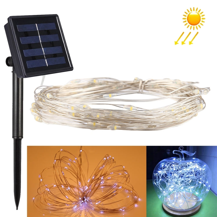 Stringa luminosa 20m 200 LED pannello solare DC 5V