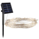 Stringa luminosa 20m 200 LED pannello solare DC 5V