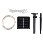 Stringa luminosa 20m 200 LED pannello solare DC 5V