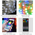 Decorazione natalizia Telecomando USB con filo di rame e controllo APP mobile Bluetooth, Lunghezza: 5 m 50 LED, Remote Controller & APP Control, Length: 5m 50 LEDs