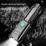 SMILING SHARK 622A Torcia LED luminosa a tre marce con messa a fuoco telescopica, 622A