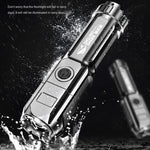SMILING SHARK 622A Torcia LED luminosa a tre marce con messa a fuoco telescopica, 622A