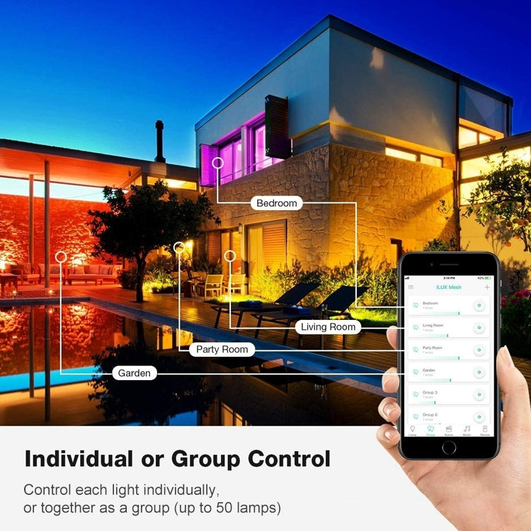 Decorazione natalizia Stringa di filo di rame RGB Luce Controllo APP mobile Bluetooth, Lunghezza: 10 m 100 LED, 10m 100 LEDs