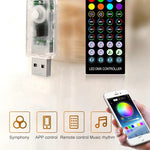 Decorazione natalizia Telecomando USB con filo di rame e controllo APP mobile Bluetooth, Lunghezza: 20 m 200 LED, Remote Controller & APP Control, Length: 20m 200 LEDs