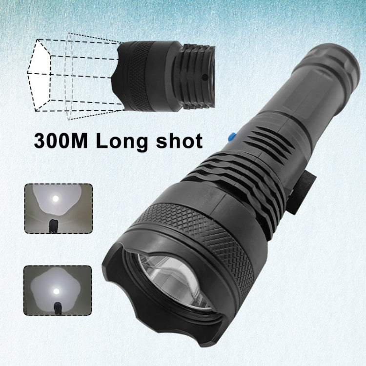 L-839 Torcia LED portatile XPE Glare con faretto ricaricabile tramite USB, L-839