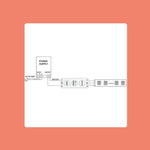 Dimmer controller mini 3 tasti da 5 pezzi per striscia luminosa LED monocolore, DC 12-24V
