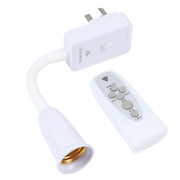 Convertitore base portalampada con presa E27 e telecomando