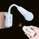 Convertitore base portalampada con presa E27 e telecomando