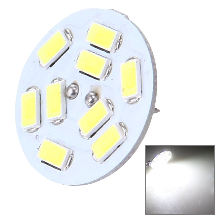 G4 4W 200LM 9 LED SMD 5730 Luce decorativa rotonda per decorazioni interne/esterne, DC 12V, perni posteriori, LED1512WL, LED1512WW