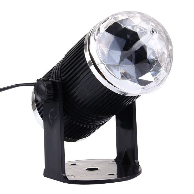 Spina europea per luci da palco a LED con mini sfera magica rotante da 3 W, EU Plug
