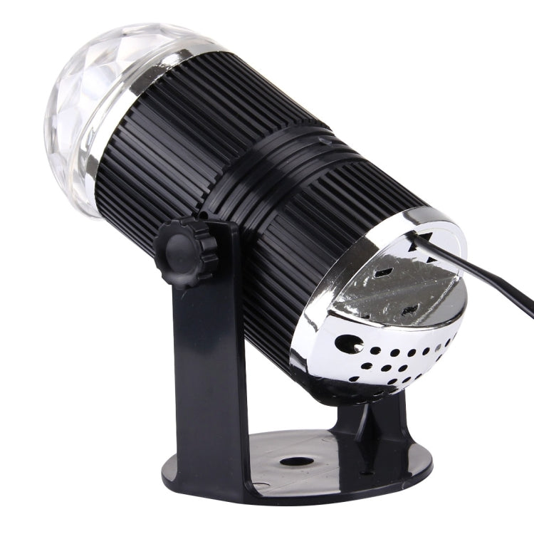 Spina europea per luci da palco a LED con mini sfera magica rotante da 3 W, EU Plug