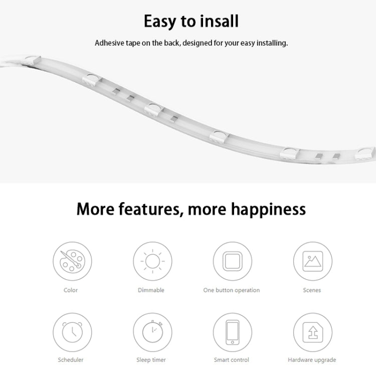 Striscia LED originale per estensione telecomando Xiaomi Youpin Yeelight Smart WiFi APP, lunghezza: 1 m