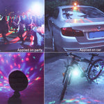 Lampada LED con supporto per bicicletta 10.6x6.8x10.5cm