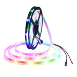 WS2812B Luce RGB 5050 SMD LED Luce a corda impermeabile con involucro, 30 LED/m, DC 12V, Lunghezza: 5 m, Casing Rope Light 30 LED/m