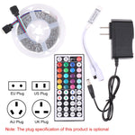 Luce a corda LED RGB Bare Board 2835 SMD, 60 LED/m, lunghezza: 5 m, 12 V 2 A 100-240 V, con telecomando a 44 tasti, 2835 SMD RGB LED, 5m, with 44-key Remote Control