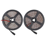 2 pezzi Bare Board 2835 SMD dimmerabile a luce bianca/luce calda LED a corda, 60 LED/m, lunghezza: 5 m, 12 V 2 A 100-240 V, 2835 SMD LED, 5m x 2