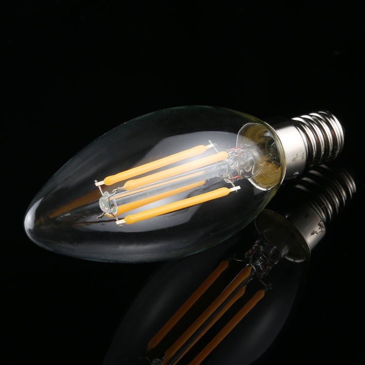 C35 E14 4W 4 LED 300 LM 3000K Lampadina a filamento LED retrò dimmerabile Luce a risparmio energetico, CA 220V, Apiciform E14 4W 220V Warm White, Apiciform E14 4W 220V White Light