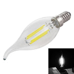C35 E14 4W 4 LED 300 LM 3000K Lampadina a filamento LED retrò dimmerabile Luce a risparmio energetico, CA 220V, Long Tail E14 4W 220V Warm White, Long Tail E14 4W 220V White Light