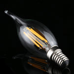 C35 E14 4W 4 LED 300 LM 3000K Lampadina a filamento LED retrò dimmerabile Luce a risparmio energetico, CA 220V, Long Tail E14 4W 220V Warm White, Long Tail E14 4W 220V White Light