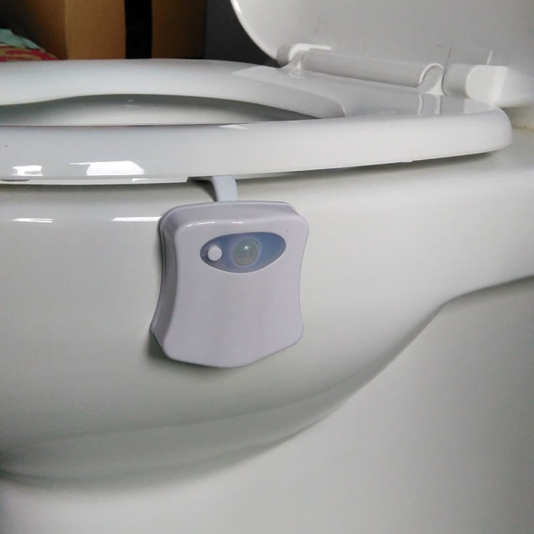 Illuminazione interna a 8 colori Luci notturne Sensore di movimento LED Coprisedile per WC Lampada luminosa
