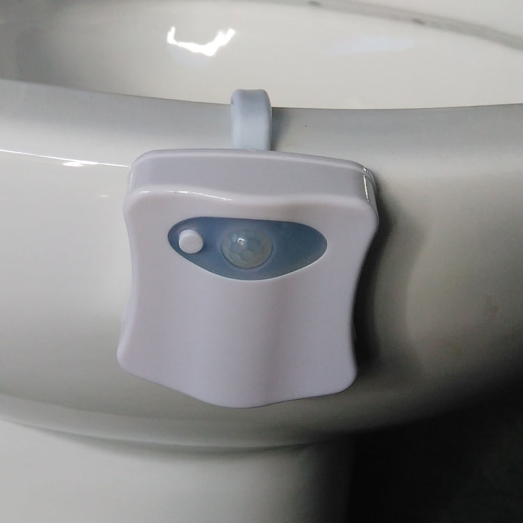 Illuminazione interna a 8 colori Luci notturne Sensore di movimento LED Coprisedile per WC Lampada luminosa