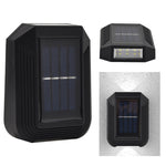 Lampada da parete solare 6 LED per esterni 14x10x4 cm