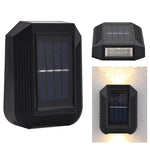 Lampada da parete solare 6 LED per esterni 14x10x4 cm