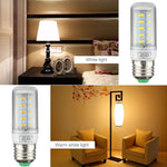 Lampada a risparmio energetico E27 36 LED 4W SMD 5730 LED a mais, CA 110-220 V, 4W 36LEDs, 3W 36LEDs