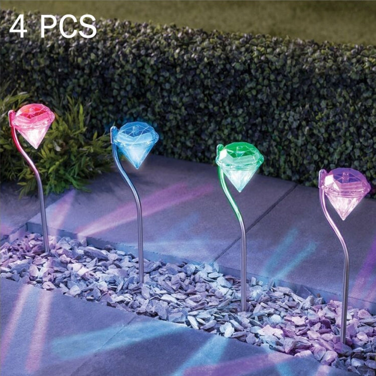 Luci solari da giardino con diamanti decorativi
