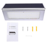 Lampada da parete solare triangolare con sensore 800 LM