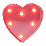 Lampada da tavolo per matrimoni, 2 batterie AA alimentate a batterie, luce notturna, Heart(Yellow), Heart(Pink), Heart(Blue), Heart(Red), Heart(White)