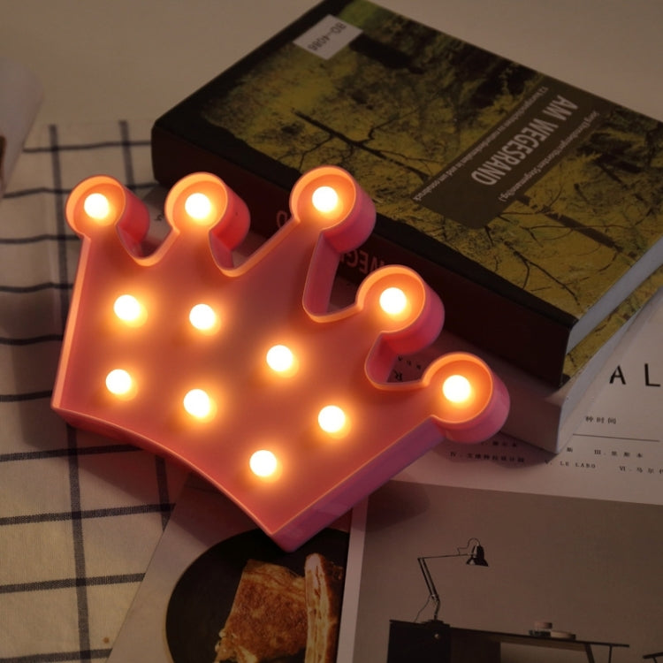 Lampada da tavolo per matrimoni, 2 batterie AA alimentate a batterie, luce notturna, Small Crown(Pink), Small Crown(Blue), Small Crown(White)