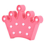 Lampada da tavolo per matrimoni, 2 batterie AA alimentate a batterie, luce notturna, Small Crown(Pink), Small Crown(Blue), Small Crown(White)