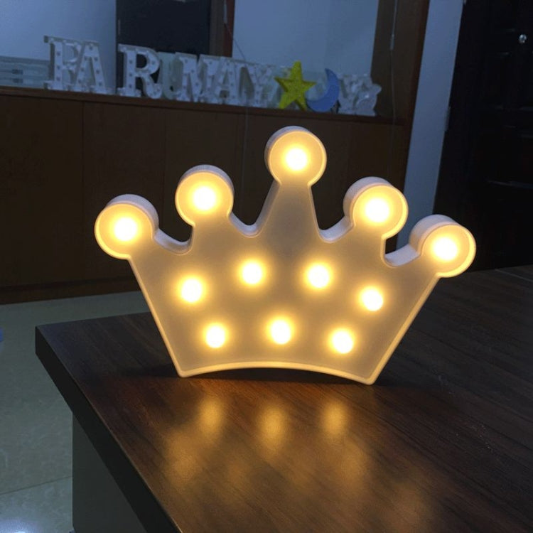 Lampada da tavolo per matrimoni, 2 batterie AA alimentate a batterie, luce notturna, Small Crown(Pink), Small Crown(Blue), Small Crown(White)