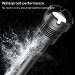 Torcia a LED P90 + COB impermeabile con ricarica micro USB di tipo lungo, supporto display di alimentazione e messa a fuoco telescopica e regolazione della luminosità a 7 livelli, P90
