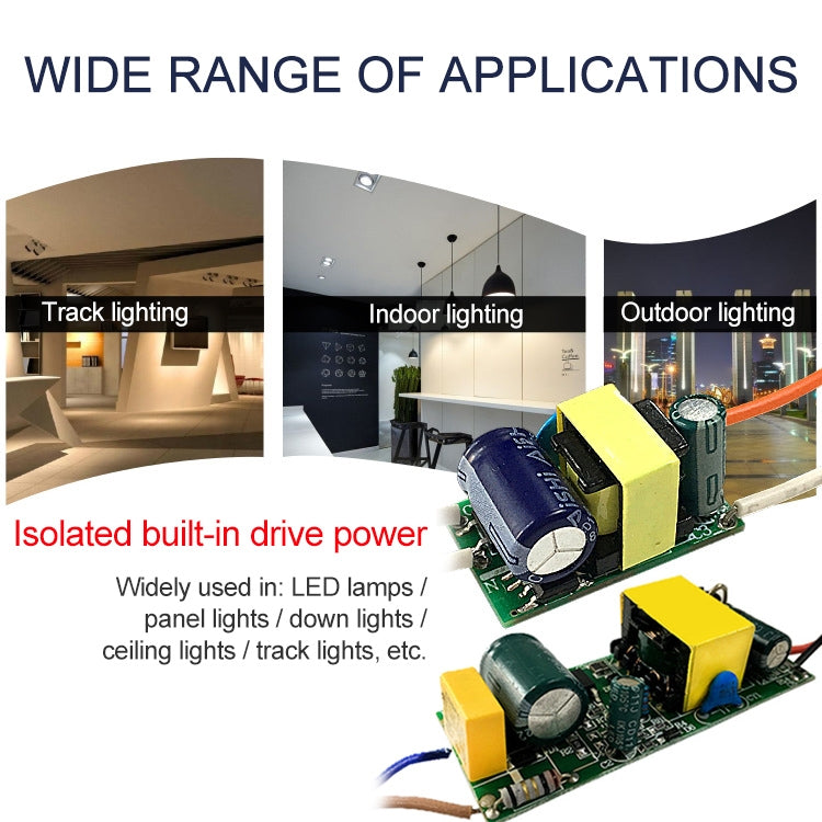 Adattatore driver LED da 8-12 W Alimentatore isolato CA 85-265 V a CC 24-46 V, 8-12W