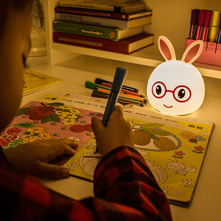 Regalo creativo della novità della lampada decorativa a LED alimentata a batteria, Smile Pink Rabbit/Battery-Powered, Smile Blue Rabbit/Battery-Powered, Happy Pink Rabbit/Battery-Powered, Happy Blue Rabbit/Battery-Powered