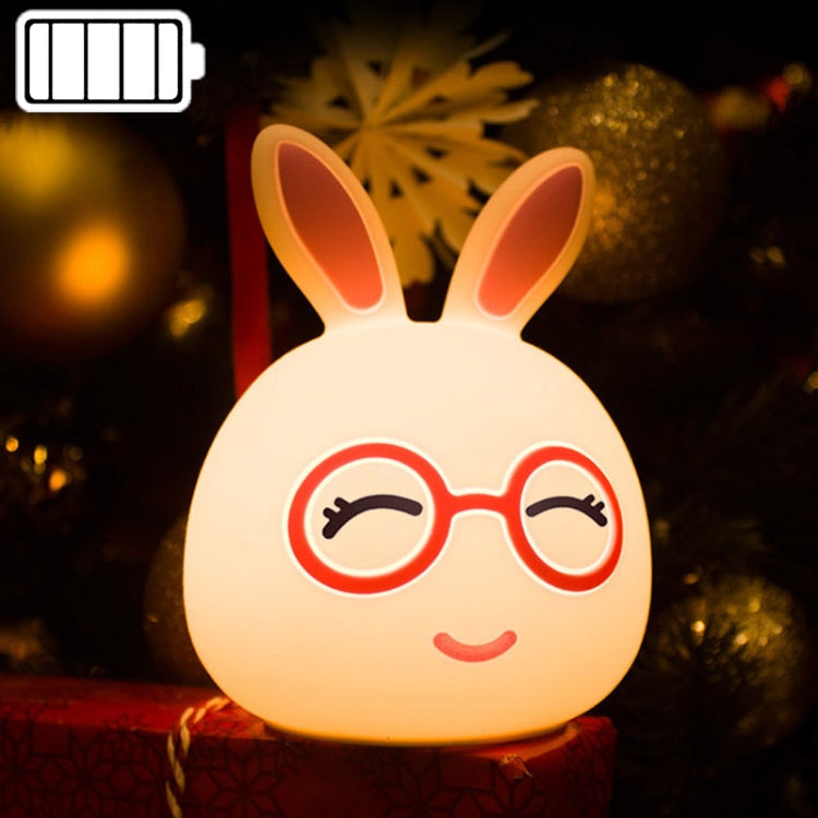 Regalo creativo della novità della lampada decorativa a LED alimentata a batteria, Smile Pink Rabbit/Battery-Powered, Smile Blue Rabbit/Battery-Powered, Happy Pink Rabbit/Battery-Powered, Happy Blue Rabbit/Battery-Powered
